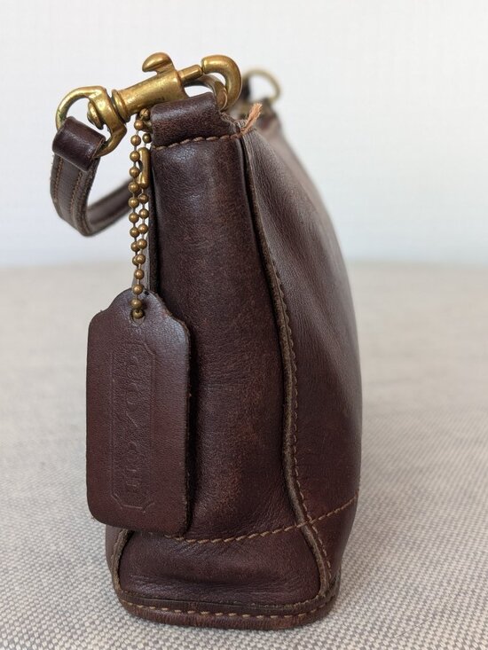 Vintage Coach Bleecker Demi Zip Brown Leather USA Made Style 9311 - Picture 4 of 9